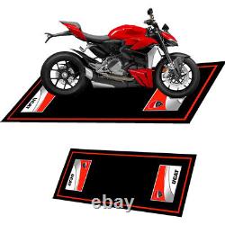 Anti Slip Motorcycle Bike Parking Carpet For Ducati Moto Racing Display Rug Mat
