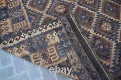 Antique 8x12 Afghan Flatweave Handmade Area Rug Kilim Oriental Home Decor Carpet