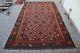 Antique Handmade 8.2x13.6 Faded Afghan Authentic Old Turkmen Large Area Wool Rug