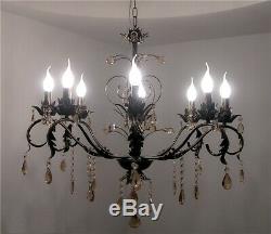 Antique Style Chandelier Light Salon Clothing Store LED Crystal Pendent Lighting