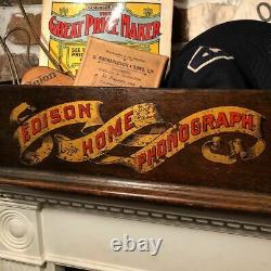 Antique Wooden Box Gramophone Antique Store Fixtures Garage us Plant Victoria