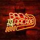 Back To The Arcade Glass Neon Light Sign Beer Bar Store Garage Party Pub 17x14