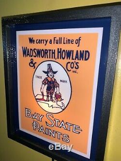 Bay State Paints Painter Hardware Store Garage Man Cave Adverising Lighted Sign