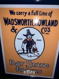 Bay State Paints Painter Hardware Store Garage Man Cave Adverising Lighted Sign