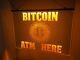Bitcoin Cryptocurrency Atm Lighted Sign Led Garage, Game Room, Store 12x16