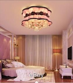 Blue And Pink Lamp Clothing Store Salon Coffee LED Crystal Ceiling Fixture Light