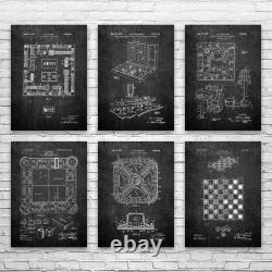 Board Game Posters Set of 6 Game Room Decor Gaming Gift Toy Store Decor
