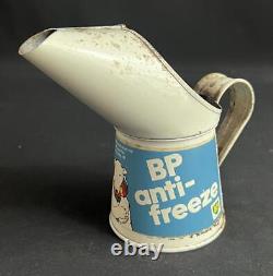 Bp Anti Freeze Polar Vintage Tin Half Pint Oil Pourer Jug Can Garage Advertising