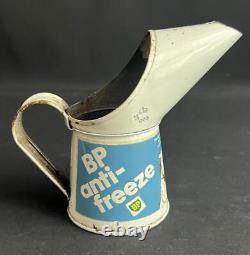 Bp Anti Freeze Polar Vintage Tin Half Pint Oil Pourer Jug Can Garage Advertising