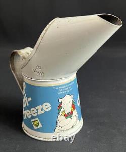 Bp Anti Freeze Polar Vintage Tin Half Pint Oil Pourer Jug Can Garage Advertising