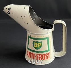 Bp Anti Frost Anti Freeze Vintage Pint Oil Pourer Jug Garage Advertising Tin Can