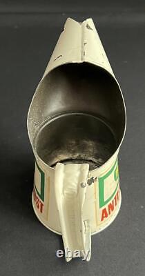 Bp Anti Frost Anti Freeze Vintage Pint Oil Pourer Jug Garage Advertising Tin Can