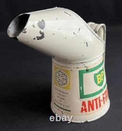 Bp Anti Frost Anti Freeze Vintage Pint Oil Pourer Jug Garage Advertising Tin Can