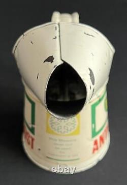 Bp Anti Frost Anti Freeze Vintage Pint Oil Pourer Jug Garage Advertising Tin Can