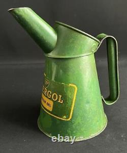 Bp Energol Vintage Quart Oil Pourer Jug Garage Advertising Measure Display Tin