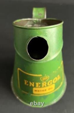 Bp Energol Vintage Quart Oil Pourer Jug Garage Advertising Measure Display Tin