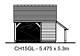 Chi5gl Traditional Oak Framed Garage Building/cart Lodge Kit 1.5-bay/log Store