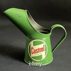 Castrol Half Pint Vintage Advertising Garage Petrol Oil Motor Can Pourer Jug