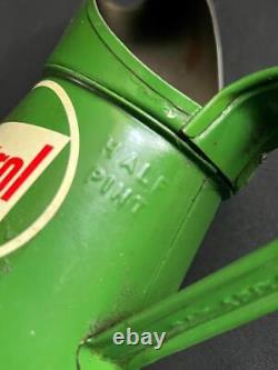 Castrol Half Pint Vintage Advertising Garage Petrol Oil Motor Can Pourer Jug