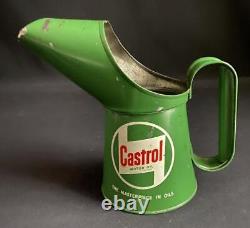 Castrol Pint Garage Vintage Advertising Petrol Oil Motor Can Pourer Jug Gas Can
