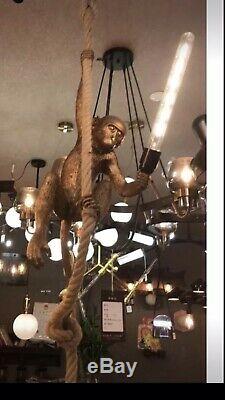 Clearing Price Resin Monkey Pendant Lamp Cafr Store Ceiling Light Lighting Foyer