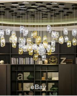 Colorful Glass LED Pendant Light Restaurant Clothing Store Salon Chandelier Lamp