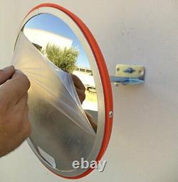 Convex Traffic Mirror 12 for Driveway, Warehouse and Garage Safety or Store and
