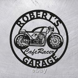 Custom Cafe Racer Signs Personalized Motorcycle Named Wall Art Decor Bike Art