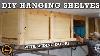 Diy Hanging Storage Shelves With Sliding Doors Overhead Garage Storage