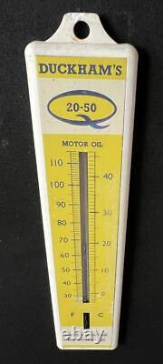 Duckhams 20 50 Motor Oil Vintage Advertising Thermometer Garage Shop Temperature