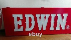EDWIN Large Double Sided Signage Store Setagaya Base Garage