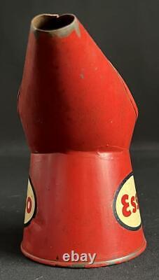 Esso Half Pint Vintage Oil Pourer Jug Tin Can Garage Forecourt Petrol Display