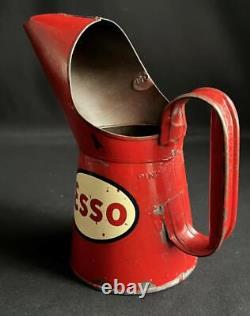Esso Pint Oil Can Jug Pourer Vintage Garage Petrol Advertising Measure Display