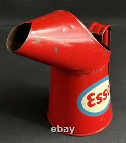 Esso Pint Vintage Oil Pourer Jug Tin Can Garage Forecourt Petrol Display Measure