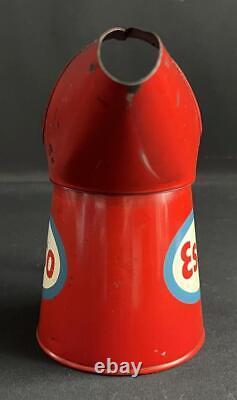 Esso Pint Vintage Oil Pourer Jug Tin Can Garage Forecourt Petrol Display Measure