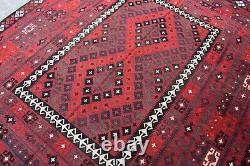 Fine Antique Vintage Kilim Rug 8x10 Afghan Veg Dyes Flatweave Oriental Turkmen