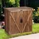Fir Wood Garden Shed Outdoor Storage Tools Utility Store Box Yard, Patio, Garage