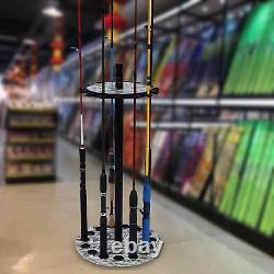 Fishing Rod Holder Detachable Organizer Support Display Stand Garage Store Rods