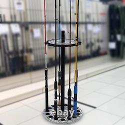 Fishing Rod Holder Detachable Organizer Support Display Stand Garage Store Rods