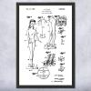 Framed Doll Construction Wall Art Print Toy Lover Gift Toy Store Art Retro Doll