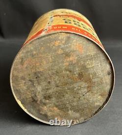 GARGOYLE VACUUM MOBIL OIL GREASE TIN No3 VINTAGE PETROL GARAGE ADVERTISING CAN