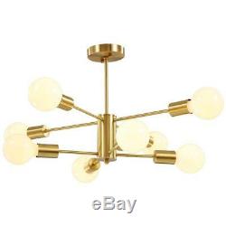 Glass Restaurant Chandelier Light Golden Store Pendent Lamp LED Bedroom Lighting