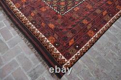 Handmade Oriental Afghan Turkmen Antique Palace Area Size 8x13 Home Office Rug