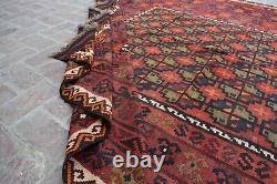 Handmade Oriental Afghan Turkmen Antique Palace Area Size 8x13 Home Office Rug