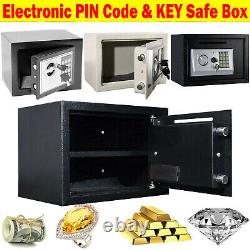 Home Storage Tamper-proof Safe Security Box Chest Fireproof Lock Resistant Store