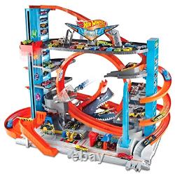 Hot Wheels City Ultimate Garage with Shark Attack Car Toy Play Set Kids Gift New