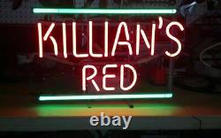 Killian's Irish Red Neon Lamp Sign 14x10 Bar Lighting Garage Cave Store Glass