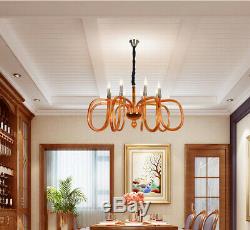 LED European Brown Glass Chandelier Clothing Store Banquet Hall Ceiling Lamp