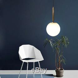 LED White Glass Chandelier Pendant Store Lamp Lighting Ceiling Light Bar Fixture
