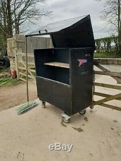 Large Black Site Store tool box van Truck Garage Requires attention £140+vat A12